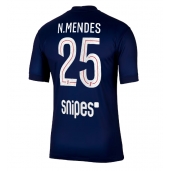 Paris Saint-Germain Nuno Mendes #25 Hjemmebanetrøje 2025-26 Kort ærmer
