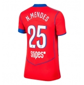Paris Saint-Germain Nuno Mendes #25 Tredje trøje Dame 2025-26 Kort ærmer