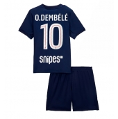 Paris Saint-Germain Ousmane Dembele #10 Hjemmebanetrøje Børn 2025-26 Kort ærmer (+ bukser)