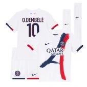 Paris Saint-Germain Ousmane Dembele #10 Udebanetrøje Børn 2025-26 Kort ærmer (+ bukser)