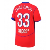 Paris Saint-Germain Warren Zaire-Emery #33 Tredje trøje 2025-26 Kort ærmer
