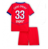 Paris Saint-Germain Warren Zaire-Emery #33 Tredje trøje Børn 2025-26 Kort ærmer (+ bukser)