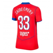 Paris Saint-Germain Warren Zaire-Emery #33 Tredje trøje Dame 2025-26 Kort ærmer