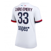 Paris Saint-Germain Warren Zaire-Emery #33 Udebanetrøje Dame 2025-26 Kort ærmer