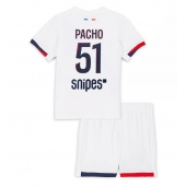 Paris Saint-Germain Willian Pacho #51 Udebanetrøje Børn 2025-26 Kort ærmer (+ bukser)