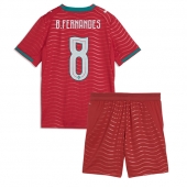 Portugal Bruno Fernandes #8 Hjemmebanetrøje Børn VM 2026 Kort ærmer (+ bukser)
