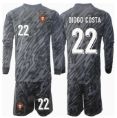 Portugal Diogo Costa #22 Målmand Udebanetrøje Børn EM 2024 Lange ærmer (+ bukser)