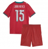 Portugal Joao Neves #15 Hjemmebanetrøje Børn VM 2026 Kort ærmer (+ bukser)