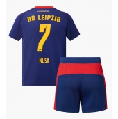 RB Leipzig Antonio Nusa #7 Udebanetrøje Børn 2025-26 Kort ærmer (+ bukser)