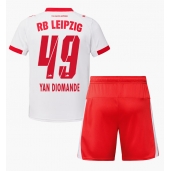 RB Leipzig Yan Diomande #49 Hjemmebanetrøje Børn 2025-26 Kort ærmer (+ bukser)