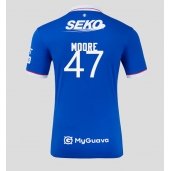 Rangers Mikey Moore #47 Hjemmebanetrøje 2025-26 Kort ærmer