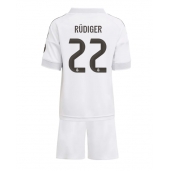 Real Madrid Antonio Rudiger #22 Hjemmebanetrøje Børn 2025-26 Kort ærmer (+ bukser)
