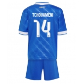 Real Madrid Aurelien Tchouameni #14 Tredje trøje Børn 2025-26 Kort ærmer (+ bukser)