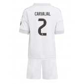 Real Madrid Daniel Carvajal #2 Hjemmebanetrøje Børn 2025-26 Kort ærmer (+ bukser)