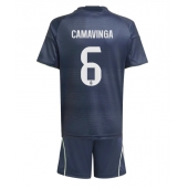 Real Madrid Eduardo Camavinga #6 Udebanetrøje Børn 2025-26 Kort ærmer (+ bukser)