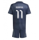 Real Madrid Rodrygo Goes #11 Udebanetrøje Børn 2025-26 Kort ærmer (+ bukser)