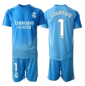 Real Madrid Thibaut Courtois #1 Målmand Hjemmebanetrøje Børn 2025-26 Kort ærmer (+ bukser)