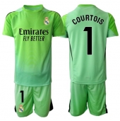 Real Madrid Thibaut Courtois #1 Målmand Udebanetrøje Børn 2025-26 Kort ærmer (+ bukser)