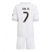 Real Madrid Vinicius Junior #7 Hjemmebanetrøje Børn 2025-26 Kort ærmer (+ bukser)