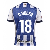 Real Sociedad Carlos Soler #18 Hjemmebanetrøje 2025-26 Kort ærmer