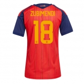 Spanien Martin Zubimendi #18 Hjemmebanetrøje Dame VM 2026 Kort ærmer