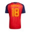 Spanien Martin Zubimendi #18 Hjemmebanetrøje VM 2026 Kort ærmer