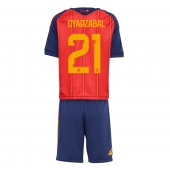 Spanien Mikel Oyarzabal #21 Hjemmebanetrøje Børn VM 2026 Kort ærmer (+ bukser)