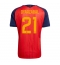 Spanien Mikel Oyarzabal #21 Hjemmebanetrøje VM 2026 Kort ærmer
