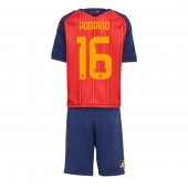 Spanien Rodri Hernandez #16 Hjemmebanetrøje Børn VM 2026 Kort ærmer (+ bukser)