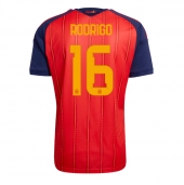 Spanien Rodri Hernandez #16 Hjemmebanetrøje VM 2026 Kort ærmer