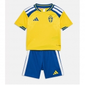 Sverige Hjemmebanetrøje Børn VM 2026 Kort ærmer (+ bukser)
