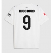 Valencia Hugo Duro #9 Hjemmebanetrøje 2025-26 Kort ærmer