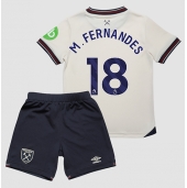 West Ham United Mateus Fernandes #18 Udebanetrøje Børn 2025-26 Kort ærmer (+ bukser)