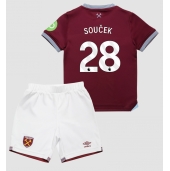 West Ham United Tomas Soucek #28 Hjemmebanetrøje Børn 2025-26 Kort ærmer (+ bukser)