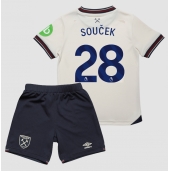 West Ham United Tomas Soucek #28 Udebanetrøje Børn 2025-26 Kort ærmer (+ bukser)