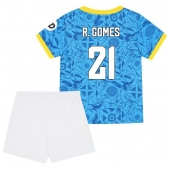 Wolves Rodrigo Gomes #21 Tredje trøje Børn 2025-26 Kort ærmer (+ bukser)